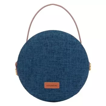 Колонка порт. Hyundai H-PAC520 синий 8W 1.0 BT/3.5Jack 10м 2200mAh