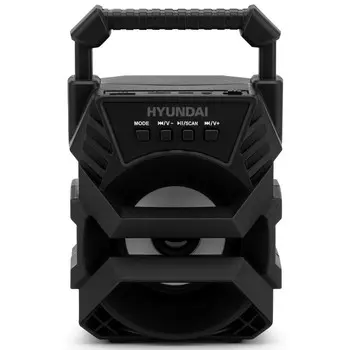 Колонка порт. Hyundai H-PS1000 черный 9W 1.0 BT/USB 10м 500mAh