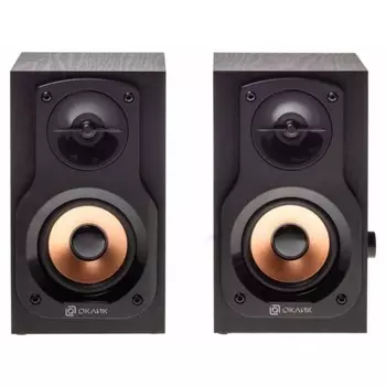 Колонки Оклик OK-162 2.0 черный 8Вт