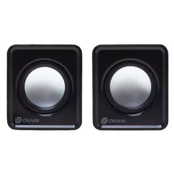Колонки Оклик OK-331 2.0 черный 6Вт