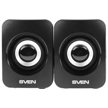 Колонки Sven 130 2.0 черный 6Вт портативные