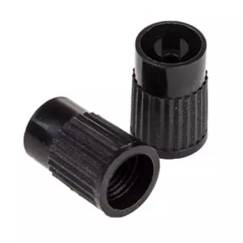 Колпачки на шинный вентиль, пластиковые, с ключом, набор 4шт