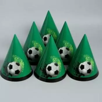 Колпак бумажный «Футбол», набор 6 шт.