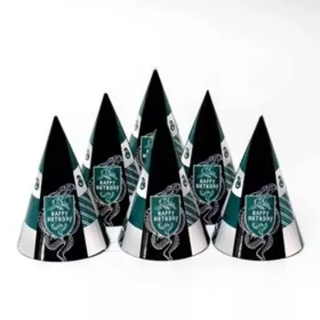 Колпак бумажный Happy Birthday, цвет зелёный