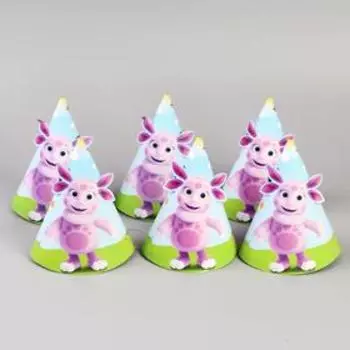 Колпак бумажный «Лунтик», набор 6 шт.