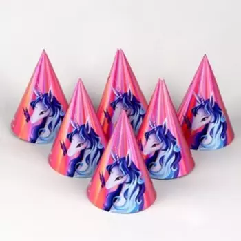 Колпак голографический «Единорожка»