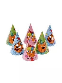 Колпак «Играем вместе», Три Кота, 6 шт., МИКС