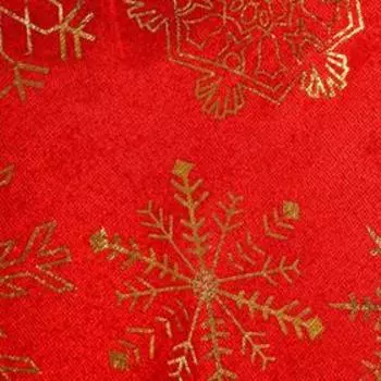 Колпак новогодний «Золотые снежинки» 3927 см, красный