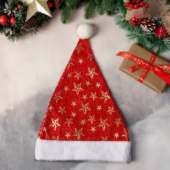 Колпак новогодний «Звёздный момент» 2937 см, красный