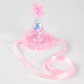 Колпак на день рождения «Праздник», розовый