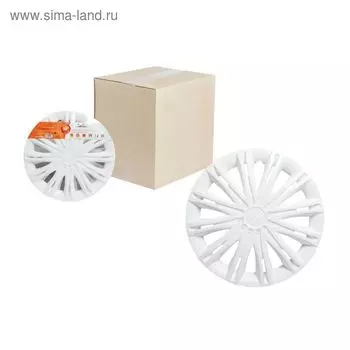 Колпаки колесные 14" "Скай", белый, 2 шт Airline AWCC-14-12