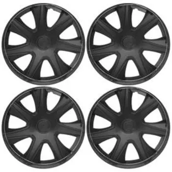 Колпаки колесные R=16 «ДЖОЙ », серебристый карбон, набор 4 шт.