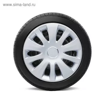 Колпаки на колёса Autoprofi, металлик, 14", 350 мм, набор 4 шт