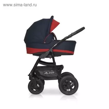 Коляска 2 в 1 Alfa Riko Basic, 07 серый-красный