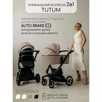 Коляска 2 в 1 Amarobaby Tutum, цвет бежевый