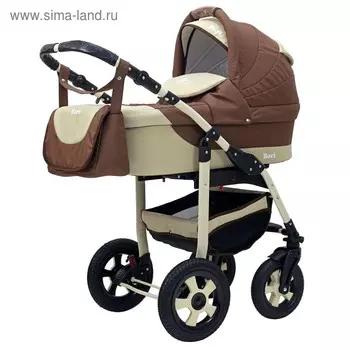 Коляска 2 в 1 Bartplast Bari, цвет бежевый, коричневый