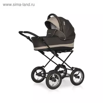 Коляска 2 в 1 Riko Basic Alfa Classic, цвет 09 коричнево-бежевый