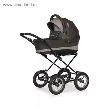 Коляска 2 в 1 Riko Basic Alfa Classic, цвет 10 коричневый капучино