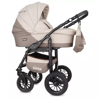 Коляска 3 в 1 Bartplast Siena, цвет коричневый, бежевый