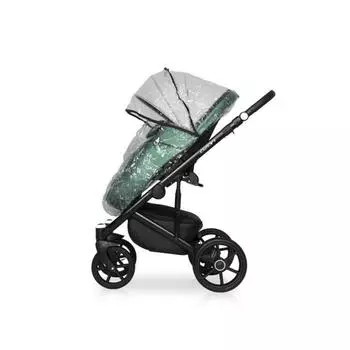 Коляска 3 в 1 Riko Ozon Shine, цвет зелёно-серый