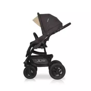 Коляска Alfa, 3 в 1, цвет коричневый/бежевый