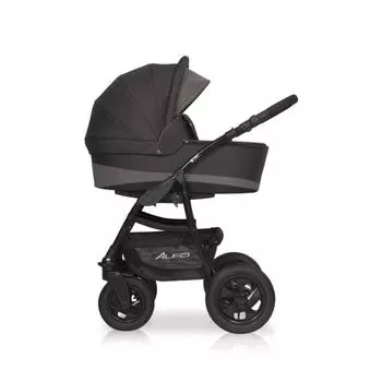 Коляска Alfa, 3 в 1, цвет коричневый/капучино