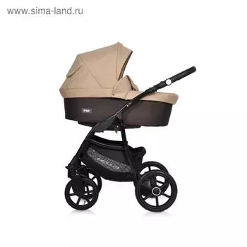 Коляска 3 в 1 Riko Bella, цвет коричневый, бежевый
