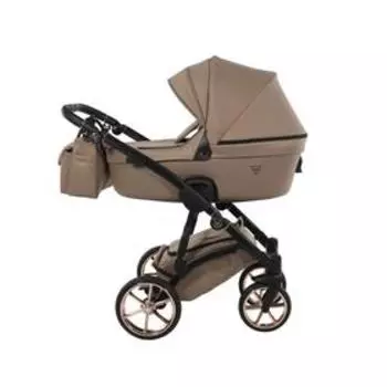Коляска детская 2в1 JUNAMA TERMO LINE TEX JTLT-01, цвет ткань кофе/рама черная