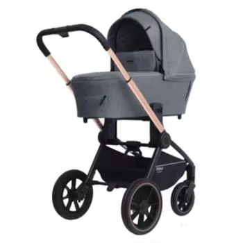 Коляска 3 в 1 Mowbaby Zoom Pu RA087, цвет gold grey