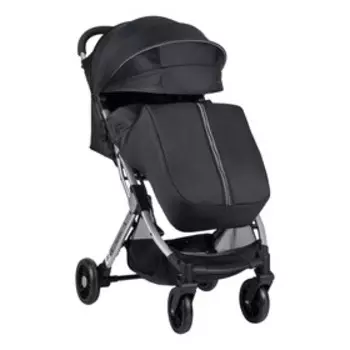 Коляска детская прогулочная Farfello Comfy Go, цвет чёрный/серебро