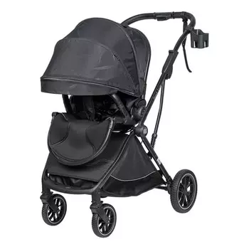 Коляска прогулочная Farfello Fest Lux, цвет чёрное пёрышко