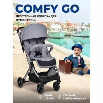 Коляска прогулочная Farfello Comfy Go CG, цвет platinum silver