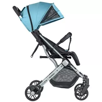 Коляска прогулочная Farfello Comfy Go, цвет smoke mint, black