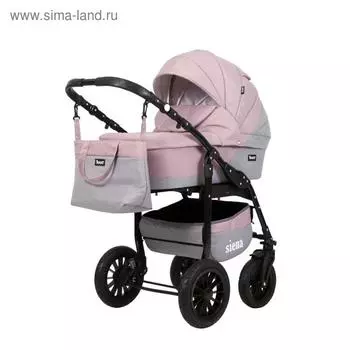 Коляска 2 в 1 Bartplast Siena, цвет серый, розовый