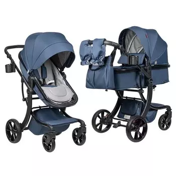 Коляска трансформер Aimile Original New, цвет тёмно-синий