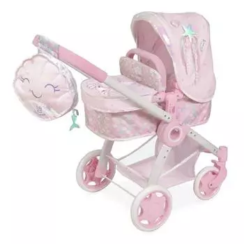 Коляска трансформер для куклы 3 в 1, Фантазия океана, 70 см