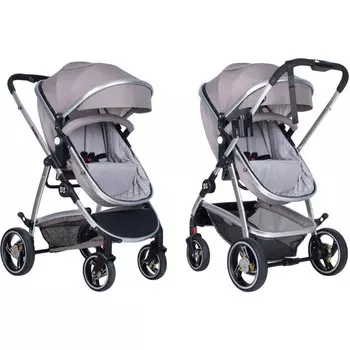 Коляска трансформер Pristina, цвет коричневый