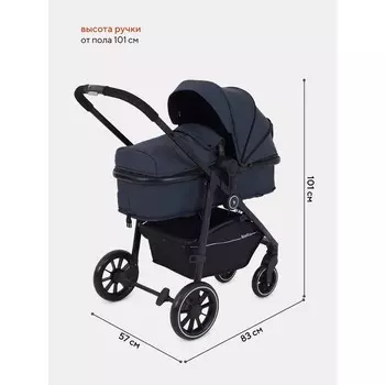 Коляска - трансформер RANT BASIC AZURE, цвет графит
