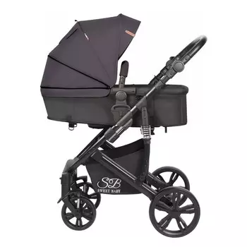 Коляска трансформер Sweet Baby Comfort, цвет black grey