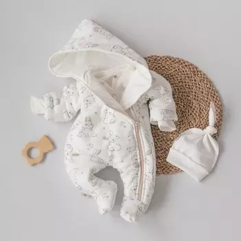 Комбинезон «Ассорти. Зайки», рост 62-68 см