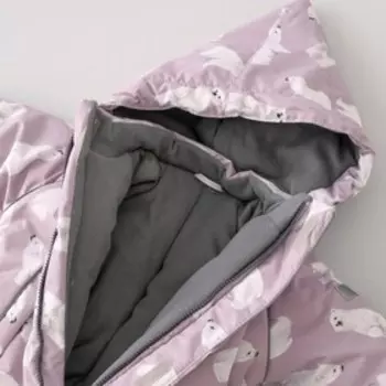 Комбинезон «Белый мишка» зимний, рост 86-92 см, цвет розовый