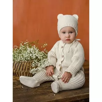 Комбинезон демисезонный детский Pure Love Little, рост 68 см, цвет молочный