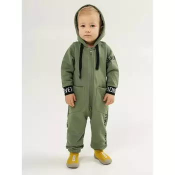 Комбинезон детский «Баффи», рост 74 см, цвет хаки