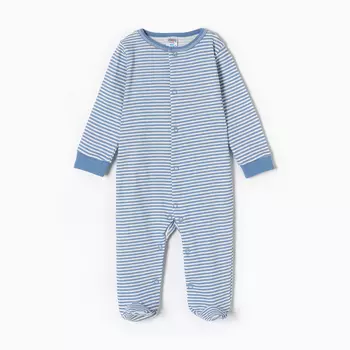 Комбинезон детский, цвет белый/полоска, рост 62