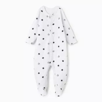 Комбинезон детский, цвет белый, рост 62см