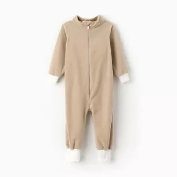 Комбинезон детский, бежевый, рост 86-92 см