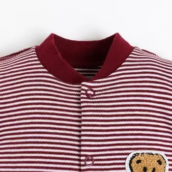 Комбинезон детский, цвет бордовый, рост 68см