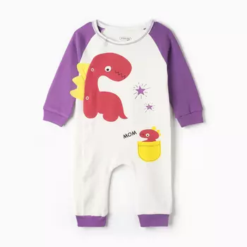 Комбинезон детский, цвет фиолетовый, рост 74 см