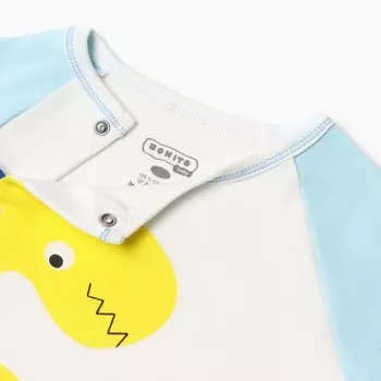 Комбинезон детский, цвет голубой, рост 62 см