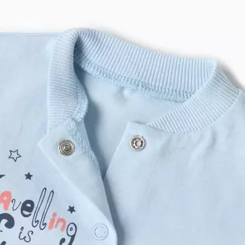 Комбинезон детский, цвет голубой, рост 86 см